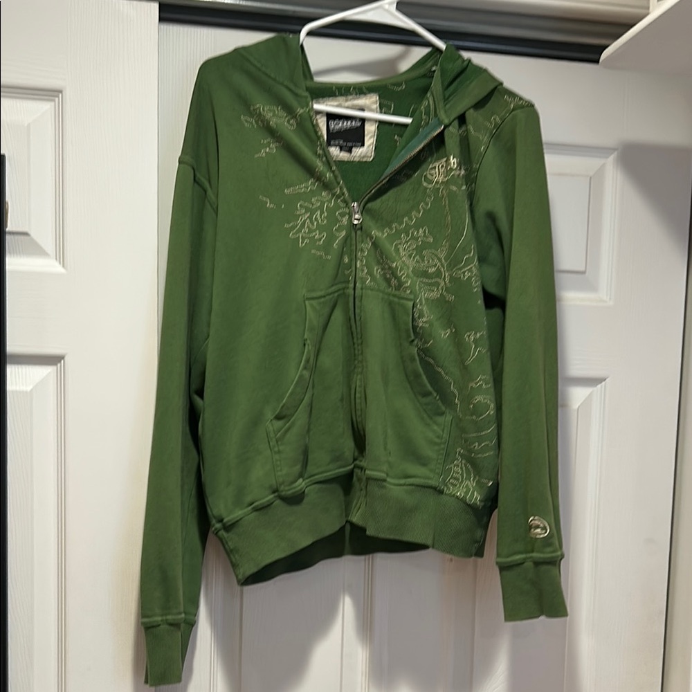 Billabong women’s small Green Hoodie with Embroidery